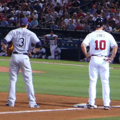 Chipper Jones and Evan Longoria